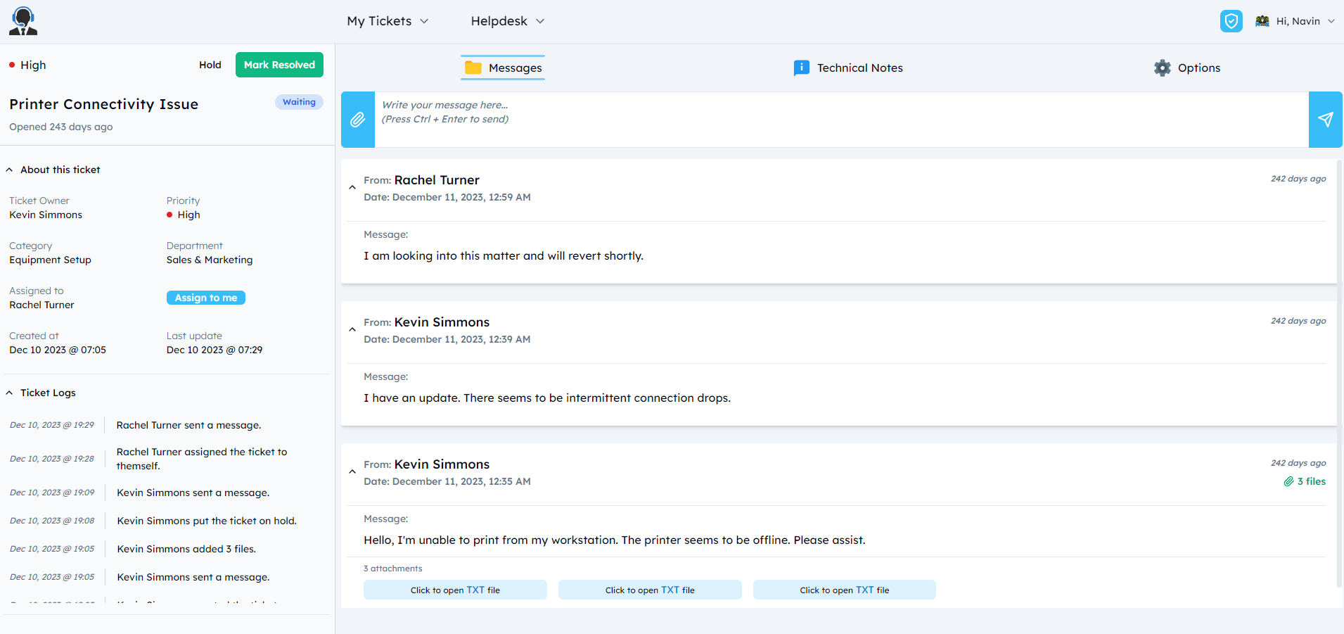Project screenshot
